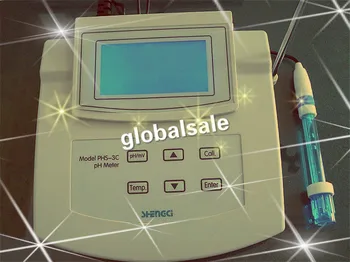 

FREE SHIPPING PHS-3C 3 in 1 Bench Type digital PH meter/ mV meter/Temperature for aquarium 0.00-14.00pH,0 ~+_1400mV