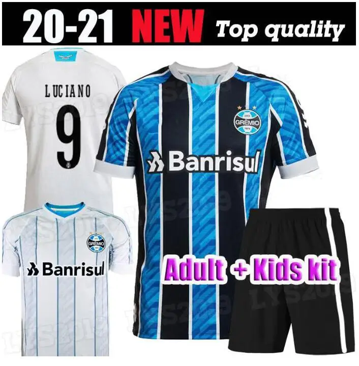 

MEN KIT new 2020-21 Gremio Soccer Jersey 2021 Gremio MILLER LUAN DOUGLAS DIEGO adult Home Away Third Football shirt