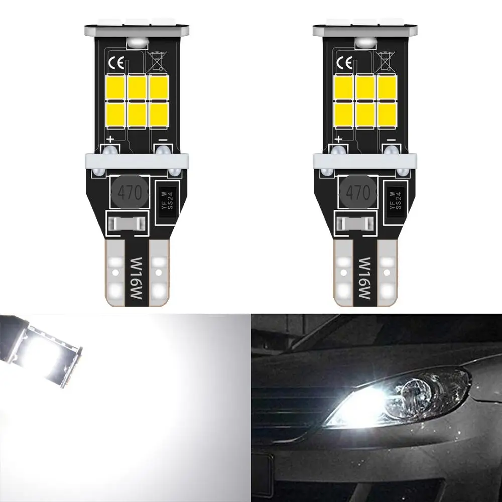 2x T15 W16W LED No Error Car Backup Reverse Light Bulb for BMW E60 E90 Ford Fusion Focus 2 3 Audi A3 A4 B6 B8 VW Passat B7 Lamp |