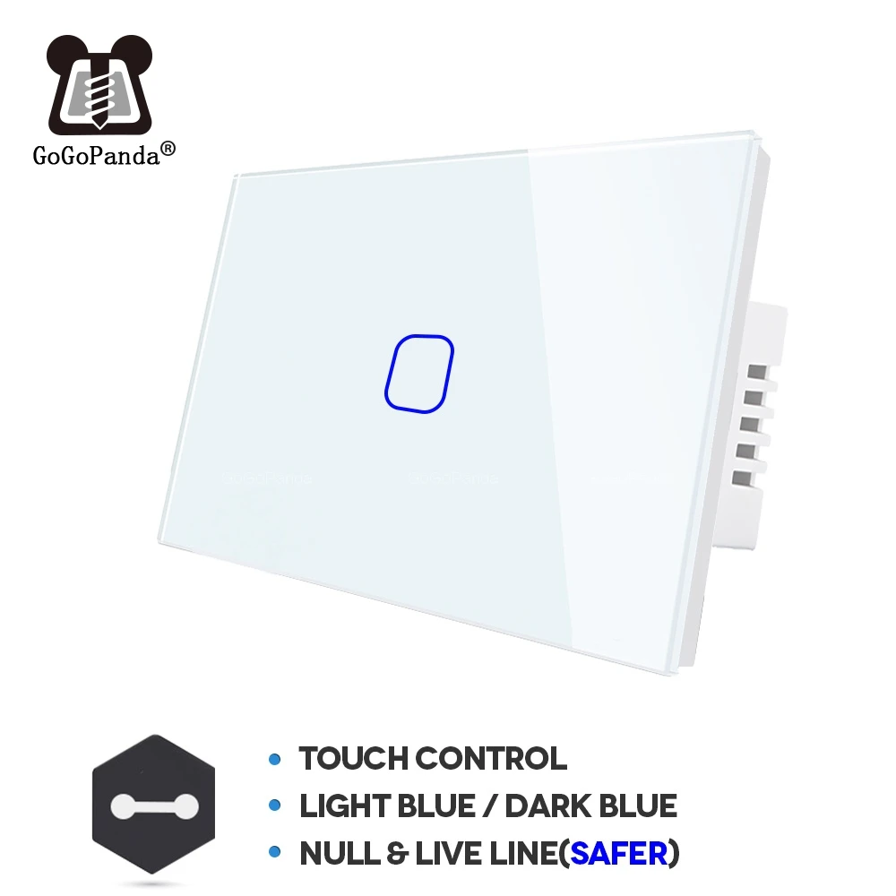Free Shipping US Standard 1 2 3 Gang Way Wall Light Controler Home Automation Touch Switch 4 Colors | Обустройство дома