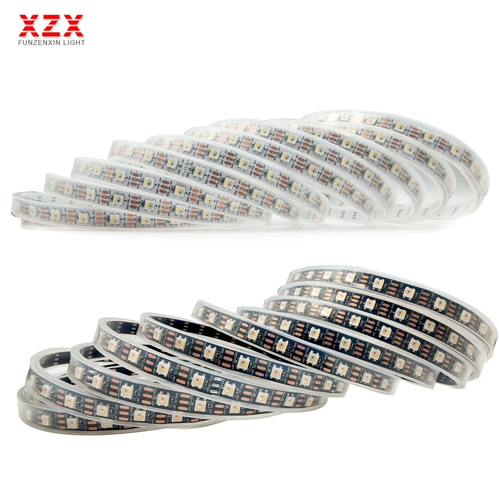 US $17.03 5m SK6812 Similar WS2812B RGBW 4 In 1 Individual Addressable Led Strip RGBWW Light 30 60 144 Leds IP30 65 67 Waterproof DC5V