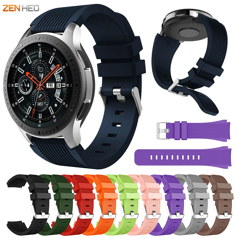 Ремешок силиконовый для Samsung Galaxy Watch 46 мм/Galaxy 3 45 мм сменный Браслет Gear S3 Frontier Classic 22