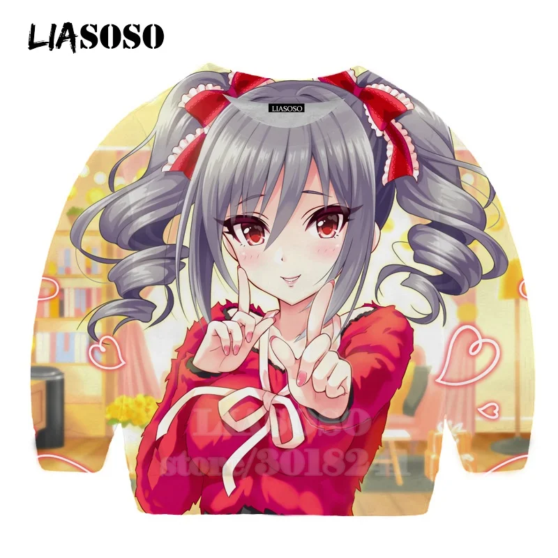 4 Детская толстовка Shimamura Uzuki с 3D-принтом «Idol Master», «Золушка», для девочек, с рисунком аниме Детская толстовка с капюшоном, топ для мальчиков и девочек, Детский свитер для подростков, B173 - Цвет: 4