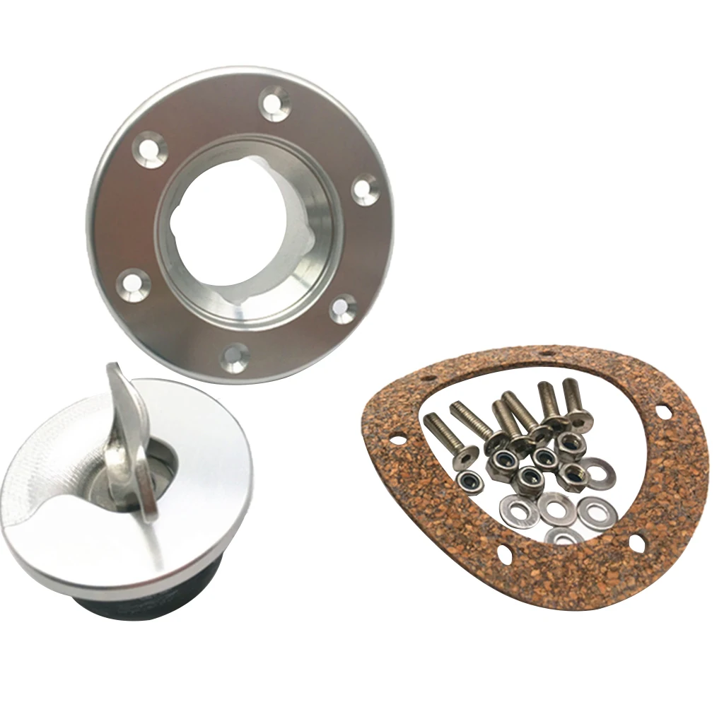 Universal 1.37'' Marine Boat Deck Fuel Filler Keyless Cap Stainless Steel 316 for Boat Yacht