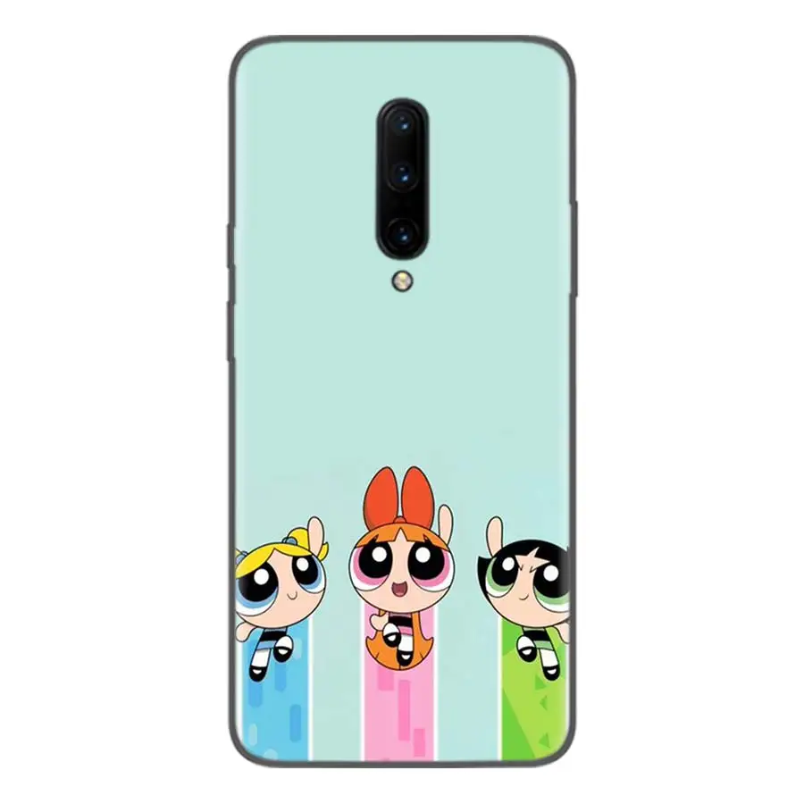 Черный чехол Powerpuff Girls для Oneplus 7Pro 1+ 7 Pro 6 6T 5 5T 3T художественный подарок узорчатый мягкий чехол для телефона