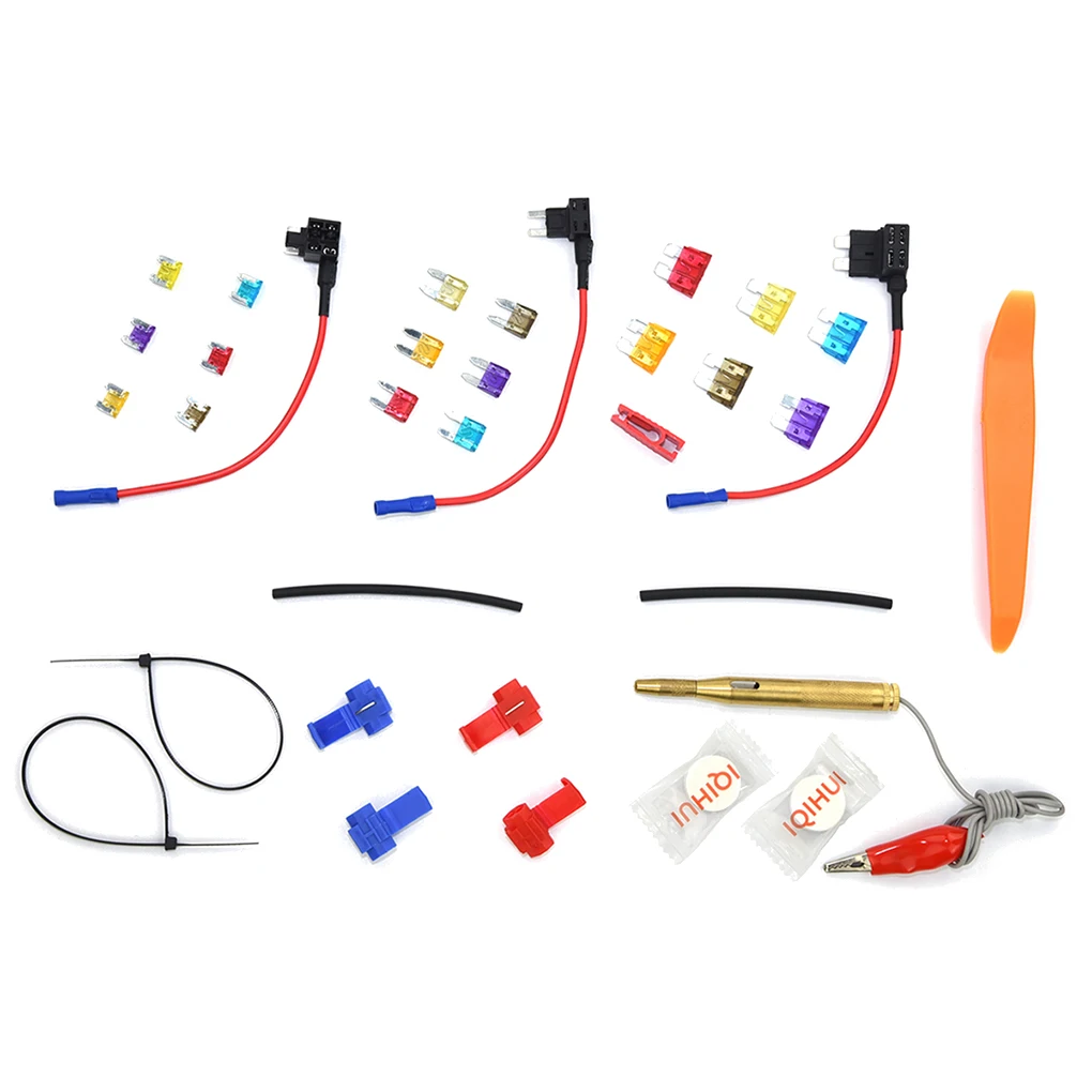 10PCS/Set In Line Car Mini Fuse Holder Splash-proof Fuses Automotive Fuse Holder Tap Adapter Car Add-A-Circuit