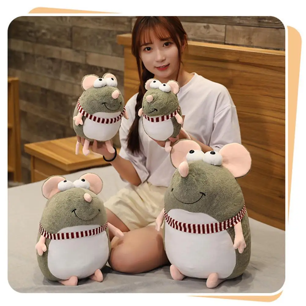 25 см Kawaii мышь талисман Подушка Мягкие плюшевые куклы игрушки животных для детей девушка комната Декор подарки на год подарок