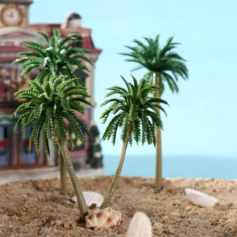 15 шт., декоративная модель кокосовых пальм, искусственное растение, имитация кокосового дерева, настольная модель, тактический реквизит, масштаб HO O N Z|Искусственные растения| | АлиЭкспресс