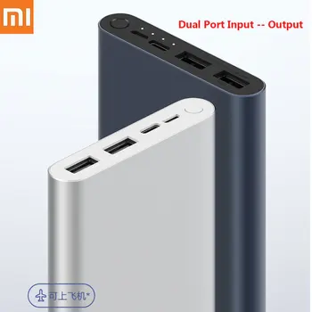 

Xiaomi Mi Power Bank 3 10000mAh Fast charge version Micro-USB USB-C Two-way 18W Battery Travel Powerbank for iPhone XS PLM13ZM