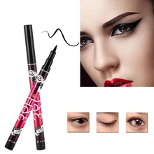 1 шт., черный стойкий карандаш для подводки глаз, водостойкий жидкий карандаш для подводки глаз, стойкая к размазыванию, косметический макияж для глаз, Прямая поставка