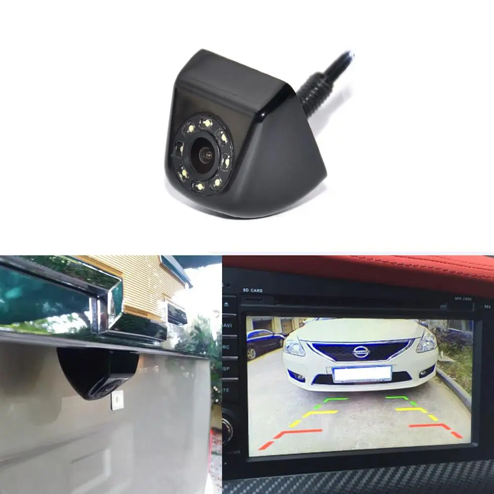 

Univeral Metal Dynamic Trajectory Parking System Car Rear View Camera Backup LED Lights Night Vision Reverse Camera Video