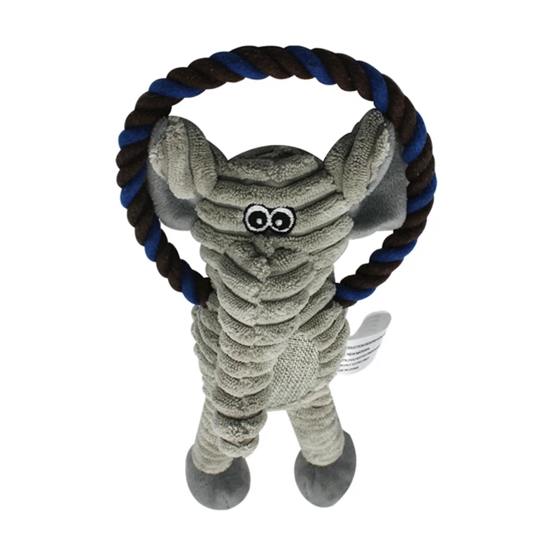 Gray Игрушки для собак Обезьяна Слон в форме животных Мультяшные собаки кошка Жевательная пищащая игрушка вельвет щенок интерактивная игрушка дрессировка товары для домашних животных - Цвет: Gray
