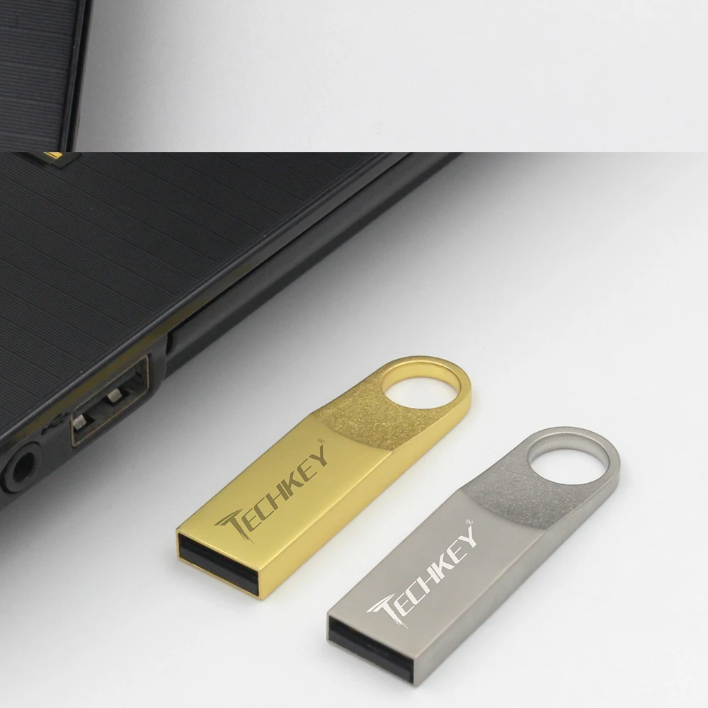 TECHKEY, новинка, usb флеш-накопитель, 64 ГБ, 32 ГБ, 16 ГБ, 8 ГБ, 4 Гб, флеш-накопитель, флешка, флешка, водонепроницаемый, серебристый, u диск, memoria cel, usb stick, подарок