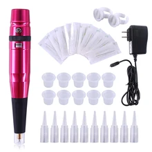 SPARK Перманентный макияж машина 35000 об/мин мощная Татуировка ручка роторный пистолет тату машина комплект для бровей губ черные татуировки принадлежности