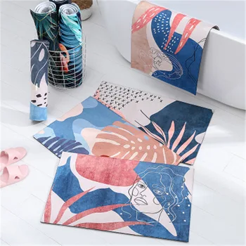 

Colorful Leaves Jacquard Woven Small Rug/Carpet for Living Room Chrysanthemum/Cat Pattern Anti-slip Mat Home Deco PC-HM576*VT