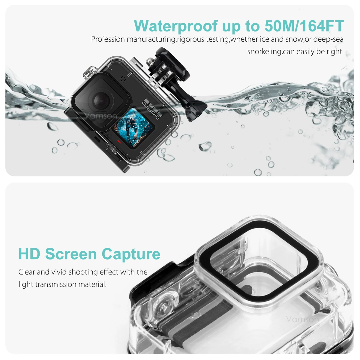 Vamson Accessories Set for GoPro 9 Black Tripod