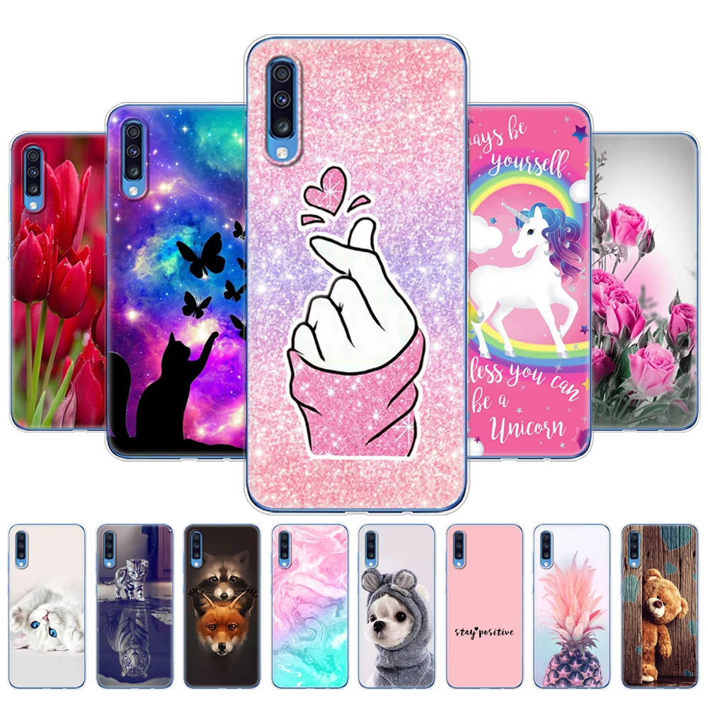 Чехол для Samsung Galaxy A70 2019 силиконовый мягкий ТПУ чехол телефона Capa 70 A705 A705F защитный