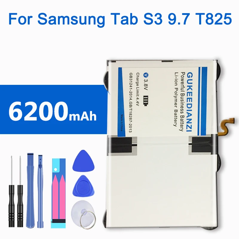EB-BT825ABE для samsung Tab S3 9,7 дюймов планшет EB BT825ABE 6200 мАч мощный планшет литий-ионный полимерный аккумулятор