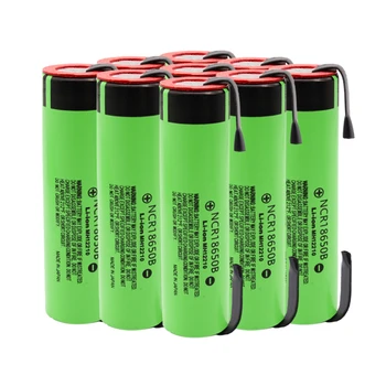 

6PCS New Original 18650 Battery NCR18650B 3.7V 3400mah 18650 Lithium Rechargeable Battery Welding Nickel Sheet batteries
