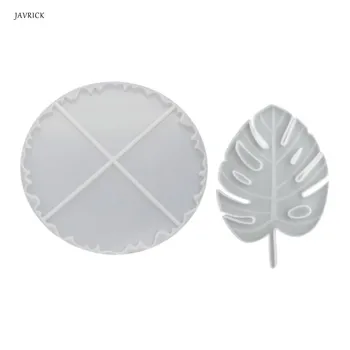 

2 Pcs/Set Crystal Epoxy Resin Mold Coaster Casting Silicone Mould Handmade DIY Crafts Making Tool