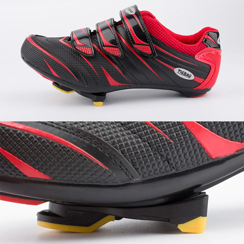 1pair Bicycle Self-locking Pedal Set Red Yellow Road Bike Pedal Cleats For Shimano SPD-SL SM-SH11 2pcs Bike Accessories BC0182 (7)