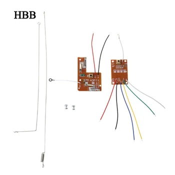 

4CH RC Remote Control 27MHz Circuit PCB Transmitter and Receiver Board with Antenna Radio System for Car Truck Toy