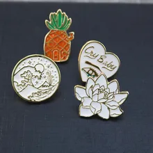 Стиль масло капля Креативный дизайн сумка пальто воротник цветок волны брошь корсаж