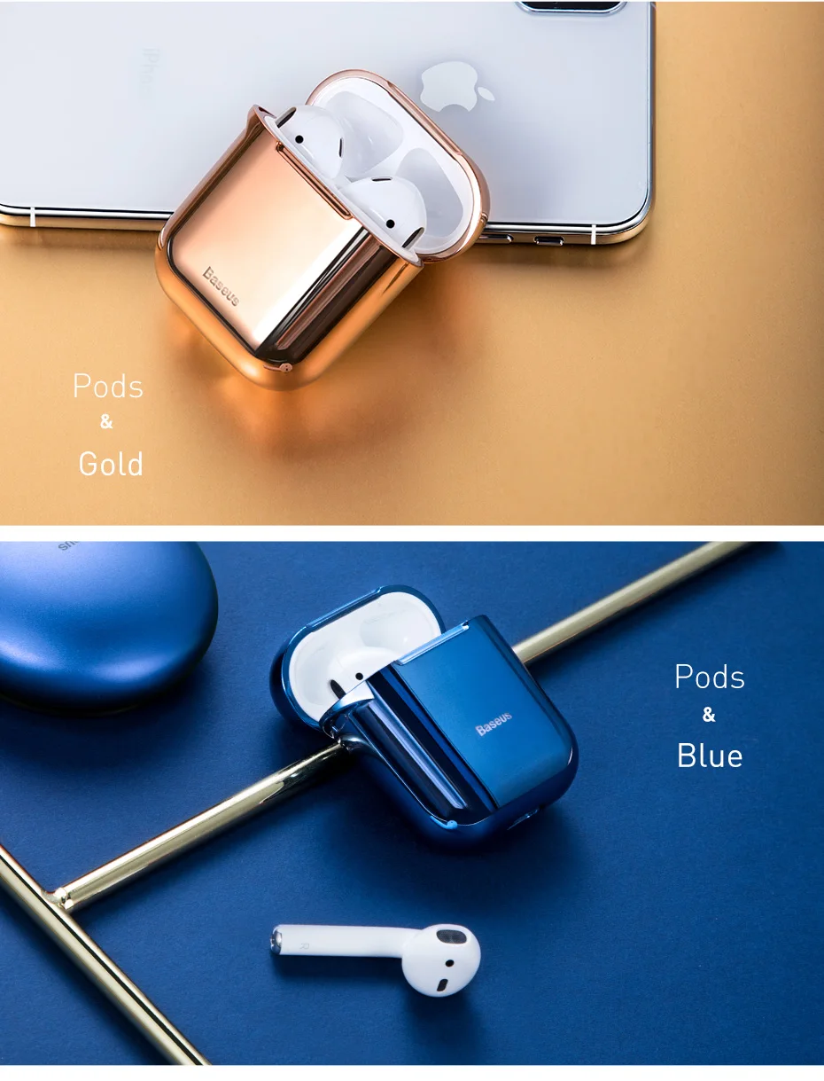 Baseus водонепроницаемый защитный чехол для Pods 1 2 защитный чехол для беспроводной Bluetooth футляр для наушников для Apple чехол