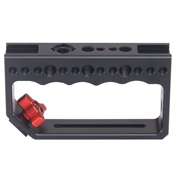 

MOOL Camera Grip Cheese Handle 1/4 Inch Screw Holes Video Stabilizer Rig for Camera Cage Monitor Led Light Microphone DSLR