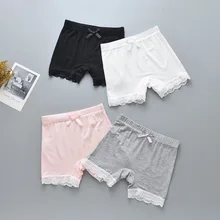 Безопасные шорты для девочек с защитой от воздействия кружевные шорты из модала для девочек длинные шорты больших размеров