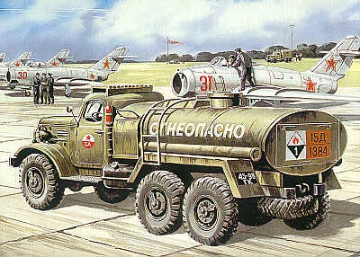 1/72 полимерная графическая литьевая сборная военная модель 72561, бывшая советская Гил 157, топливный грузовик, Сборная модель игрушки