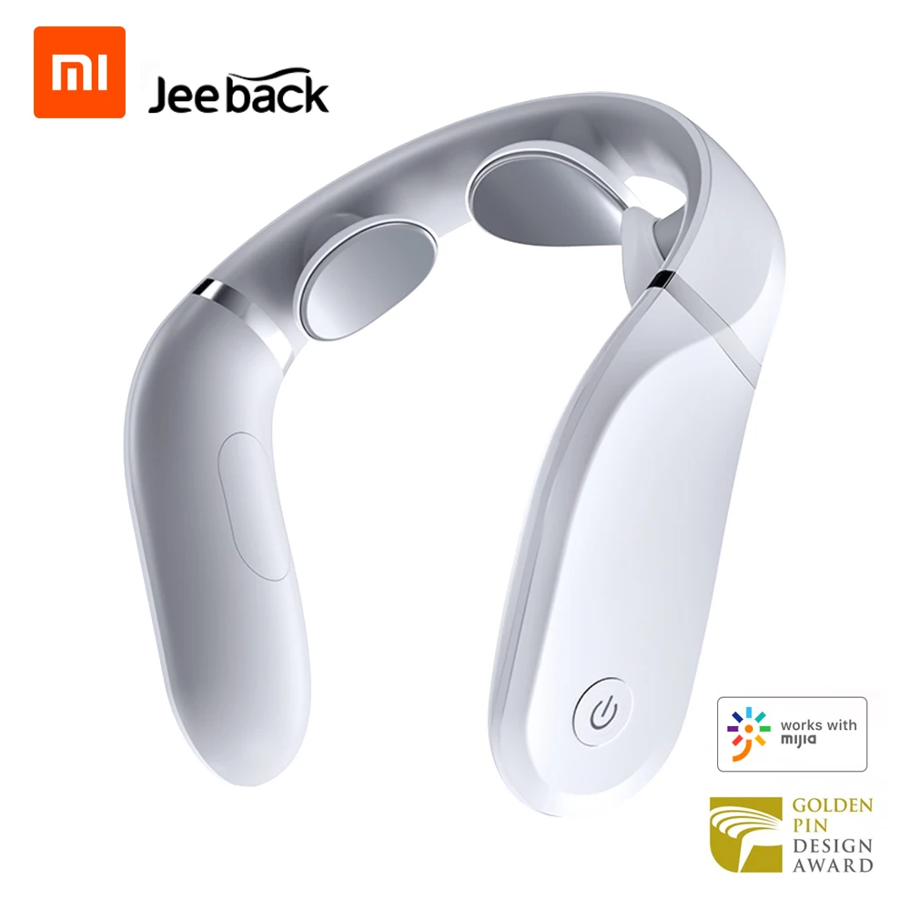 Xiaomi Jeeback шейный массажер G2 TENS импульсный массажер для спины и шеи с дальним инфракрасным нагревом забота о здоровье Расслабляющая работа с приложением Mijia