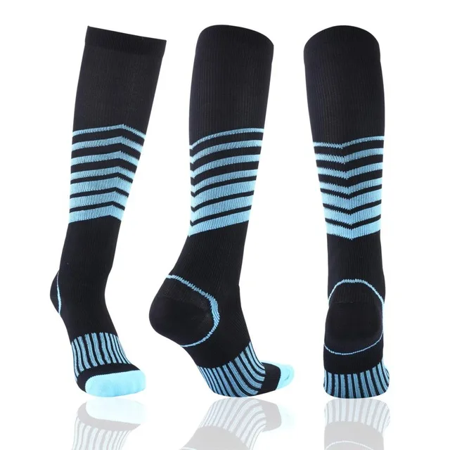 Unisex Black Compression Socks for Enhanced Performance and Pain Relief