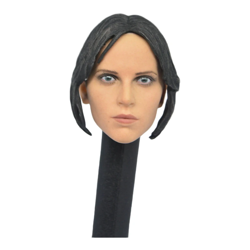 Jyn Erso 1/6 Scale Female Head Carving Fit 12" Action Figure Toys 