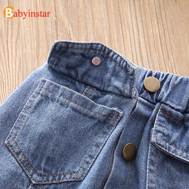 Babyinstar/Юбка для девочек Стиль 2019 Новая мода летний детский костюм детская одежда