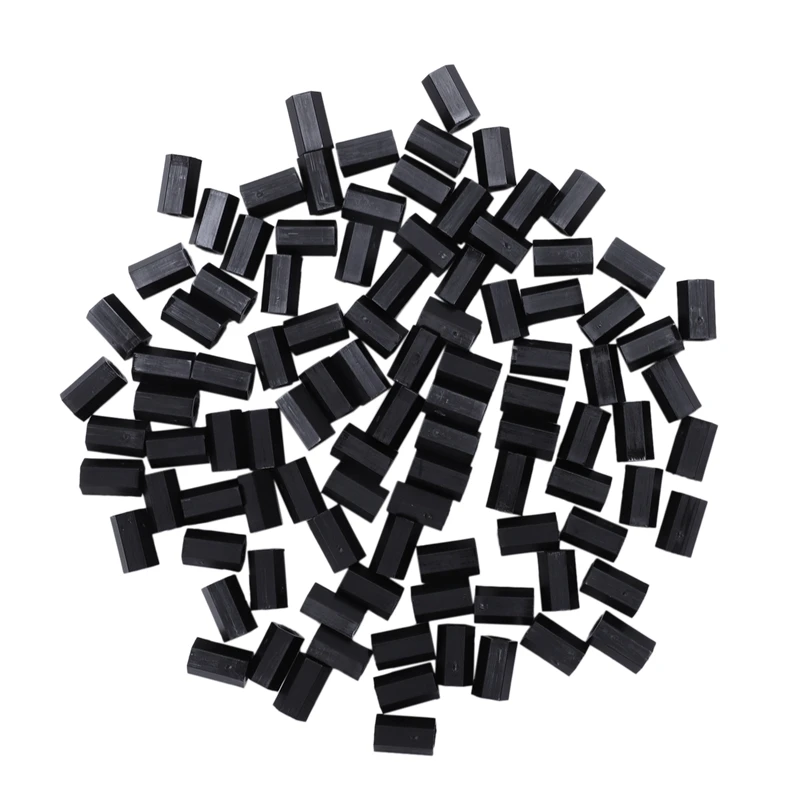 M3x10mm внутренняя резьба Нейлон Шестигранная стойка-распорка черный 100 шт