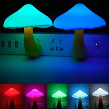 

Led Night Light Plug In Lamp Changing Mushroom Light Cute Night Lights For Adults Nightlight Bedroom Baby Night Lights For Kids