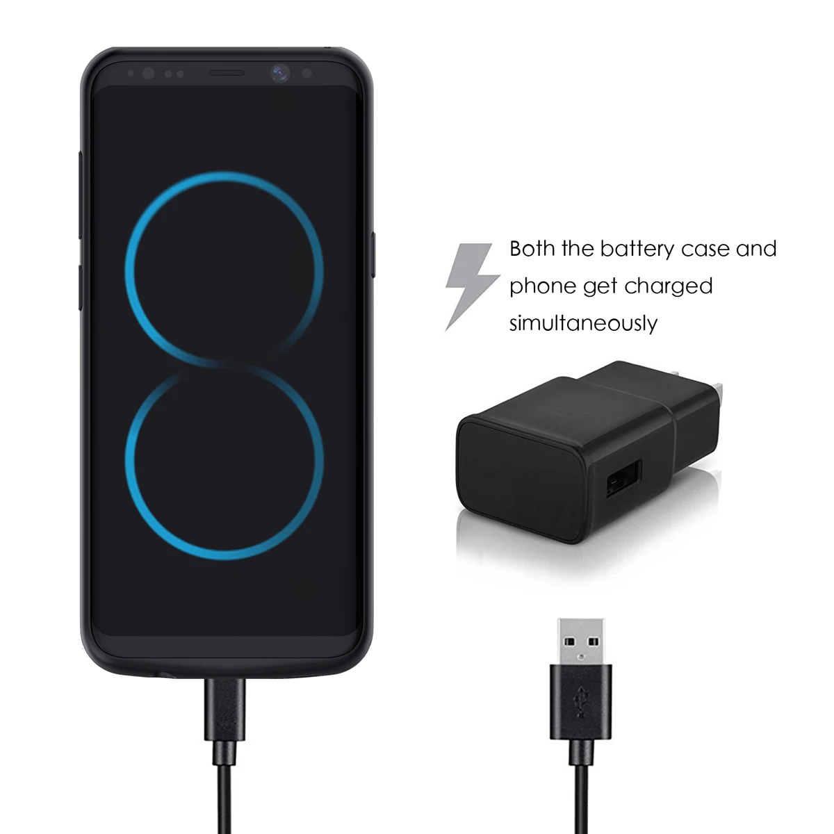 Чехол для зарядного устройства для samsung Galaxy S Lite эксклюзивный выпуск/Galaxy S8 чехол для аккумулятора 5000 мАч запасное зарядное устройство чехол для PowerBank