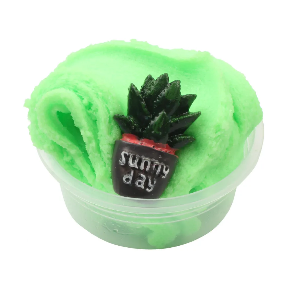 Colorful Mixing Cloud Cotton Candy Slime Fluffy Polymer Anti Stress Slime Sludge Cotton Mud Toy Toys For Children #A