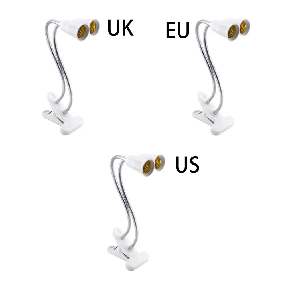 

E27 Screw Light Bulb Bracket LED Universal Clip Lamp Holder Table Lamp Plant Fill Light Plug Light Frame Switch Line