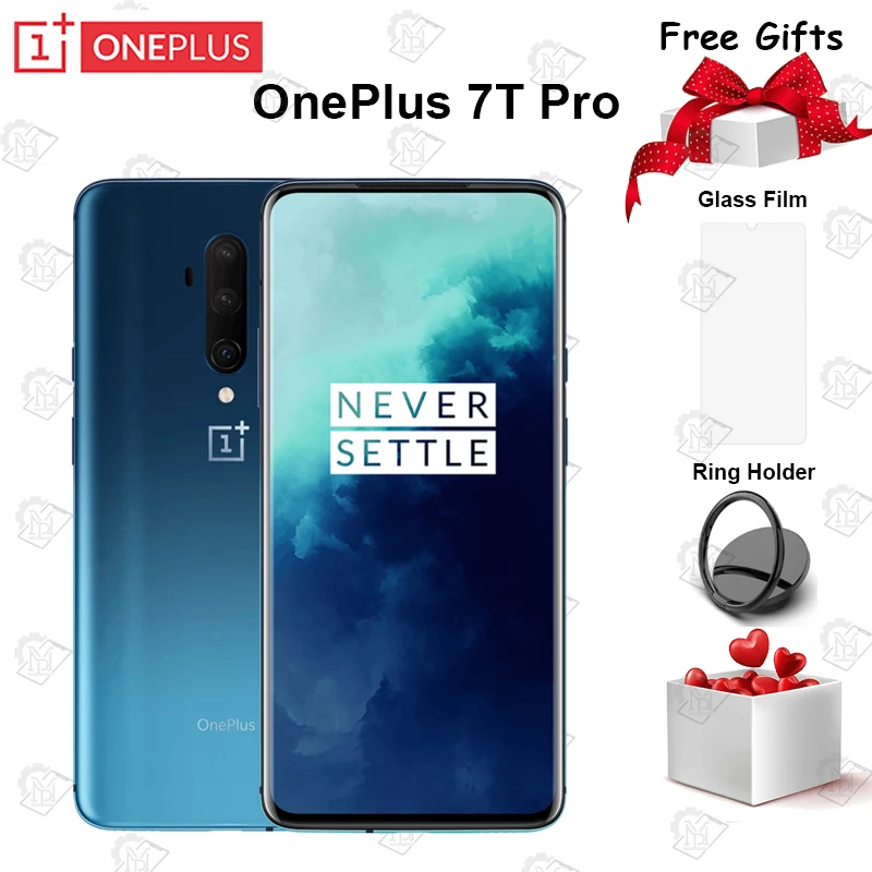 Смартфон OnePlus 7T Pro с глобальной прошивкой Snapdragon 855 Plus 6,67 ''жидкий AMOLED экран 90 Гц камера 48 МП с большой батареей UFS 3,0