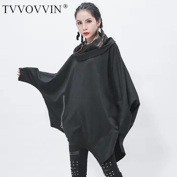

Korea 2020 New Spring Women Fashion Turtleneck Solid Color Loose Sweatshirt Streetwear Loose Irregular Pullover Tops Y103