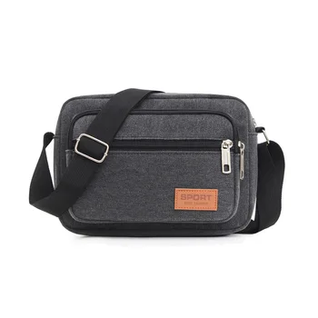 Men Canvas Shoulder Bags Casual Tote Travel Crossbody Bag Luxury Bags Multi Pocket Bag Handbag