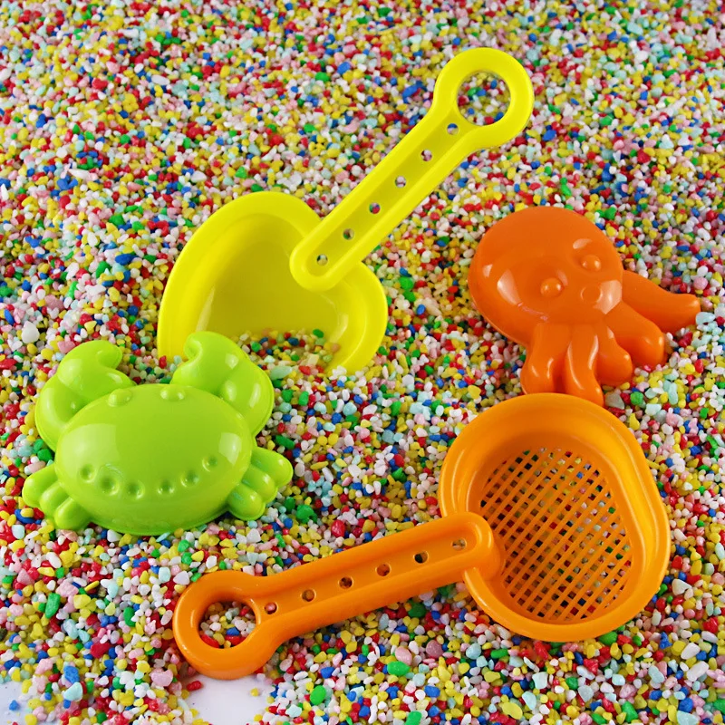 

5 Pieces Large Size Beach Toy Hourglass Children Play with Water Play Sand Square Cassia Seed Sandbox Summer Toy