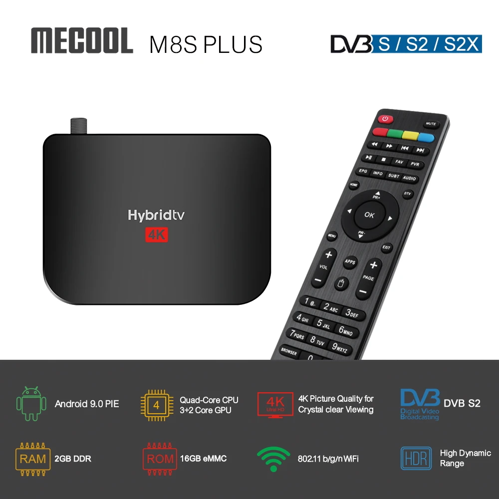 ТВ-приставка Mecool M8S Android + 9 0 AML S905X2 2 ГБ/16 ГБ | Электроника