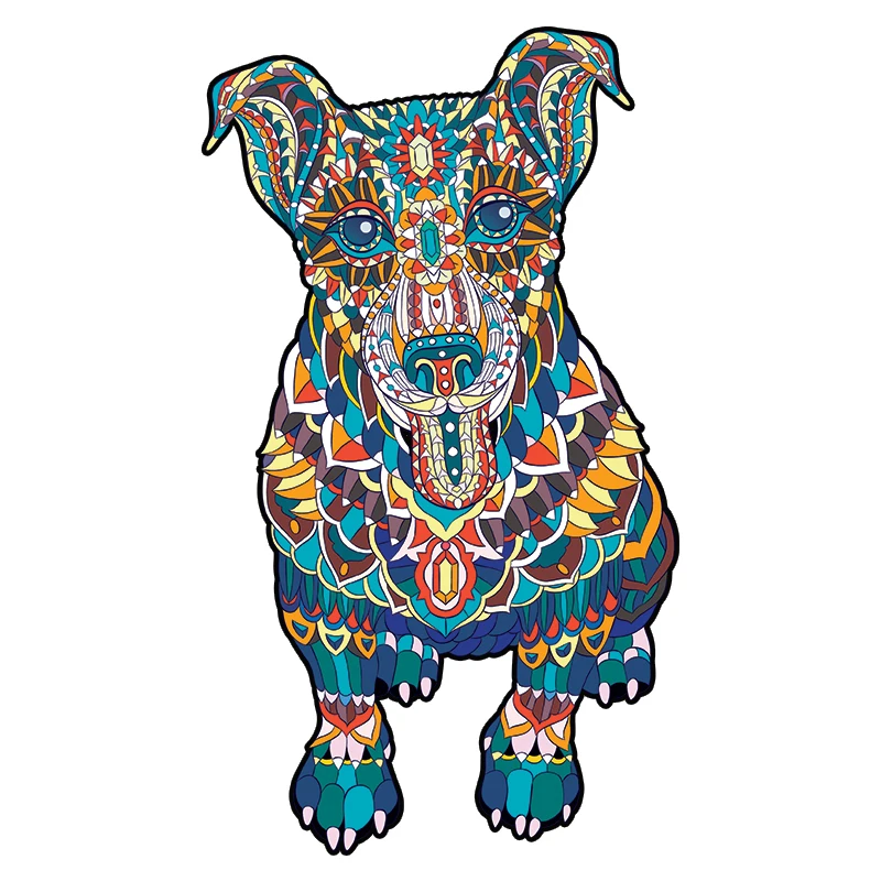 Wooden Jigsaw Puzzles Retriever Dog 