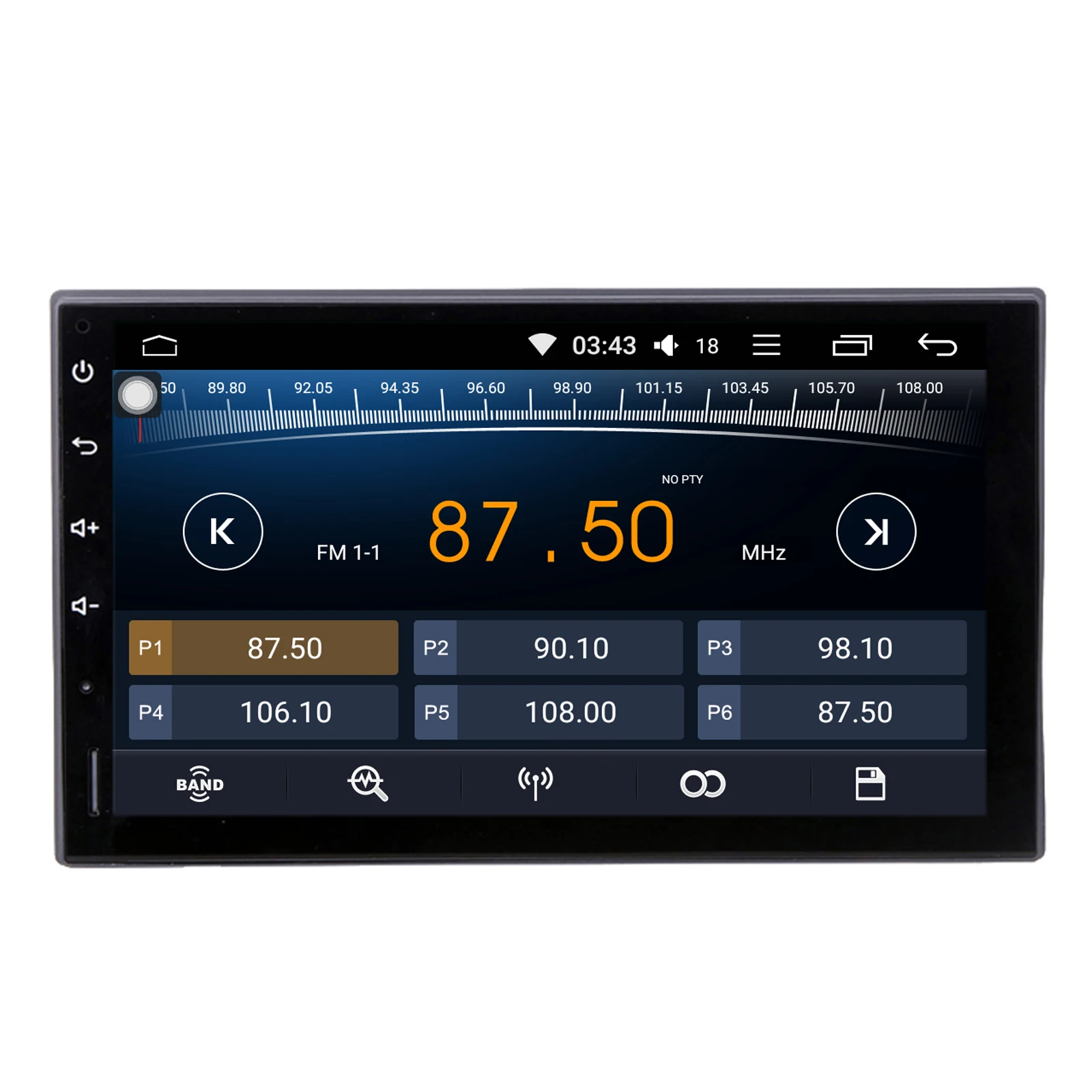Cheap COIKA 7" Octa Core Android 8.1 System Car Tape Recorder Multimedia Player Radio Stereo Google WIFI Zlink DSP PIP BT 2 Din 4+64G 3