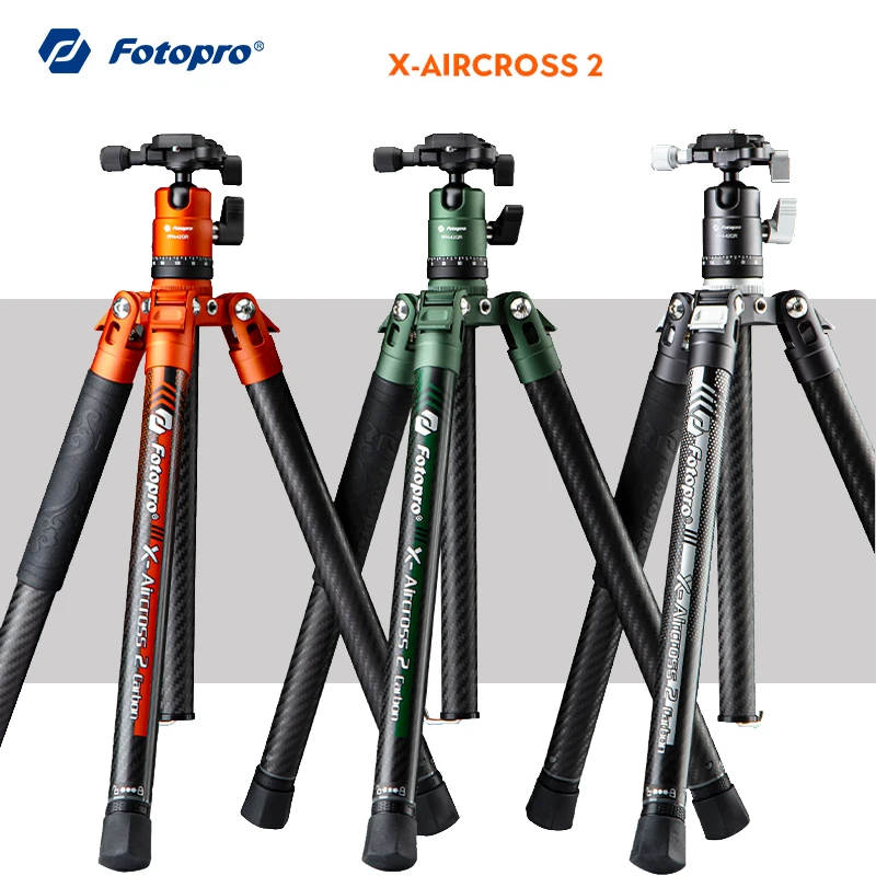 Fotopro X-Aircross 2 Extendable Tripod Lightweight Travel Carbon fiber with Ball Head Professional Stand X-Aircross 1 Tripod