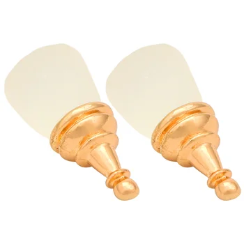

2 Pcs/1 Set False Nail Display Stand Nail Art Assistant Holder Practical Rhinestone Base for Store (White)