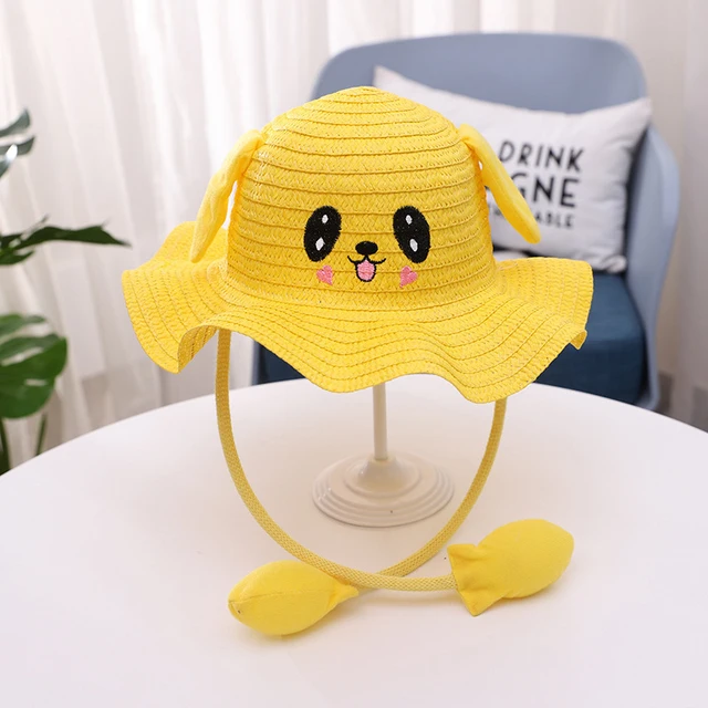 Children Bucket Hat Moving Ears Cute 